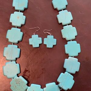 Necklace and earrings set
